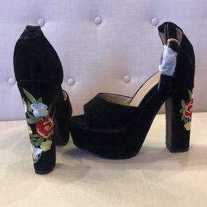 Koi Black Heels